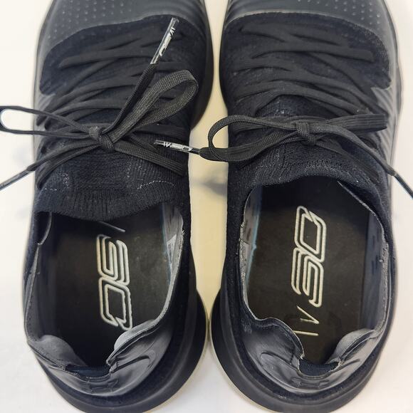 Under Amour Curry 4 Low Black Basketball Shoes Men Size 9.5 Athletic Sneakers - Picture 7 of 9